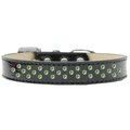 Unconditional Love Sprinkles Ice Cream Lime Green Crystals Dog CollarBlack Size 14 UN847315